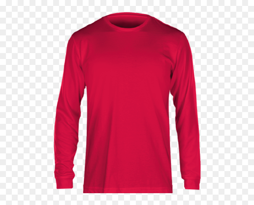 Fan Cloth Long Sleeve Tee Pink, HD Png Download - red t shirt png