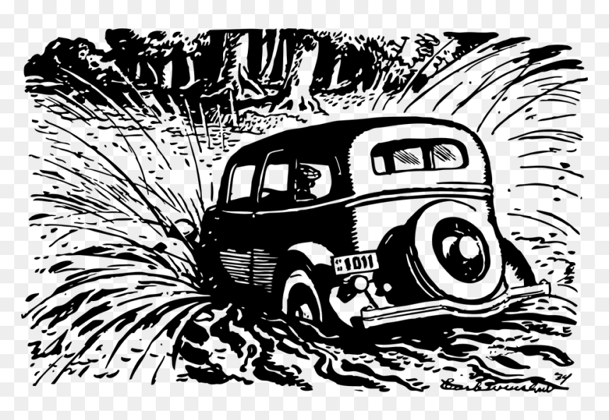 Car, Vehicle, Water, Pool, Splashing, Splash - Car Train Crash Clipart, HD Png Download - rain splash png