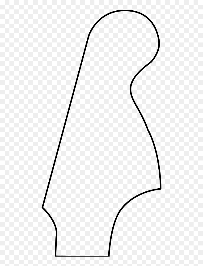Line Art, HD Png Download - fender stratocaster png