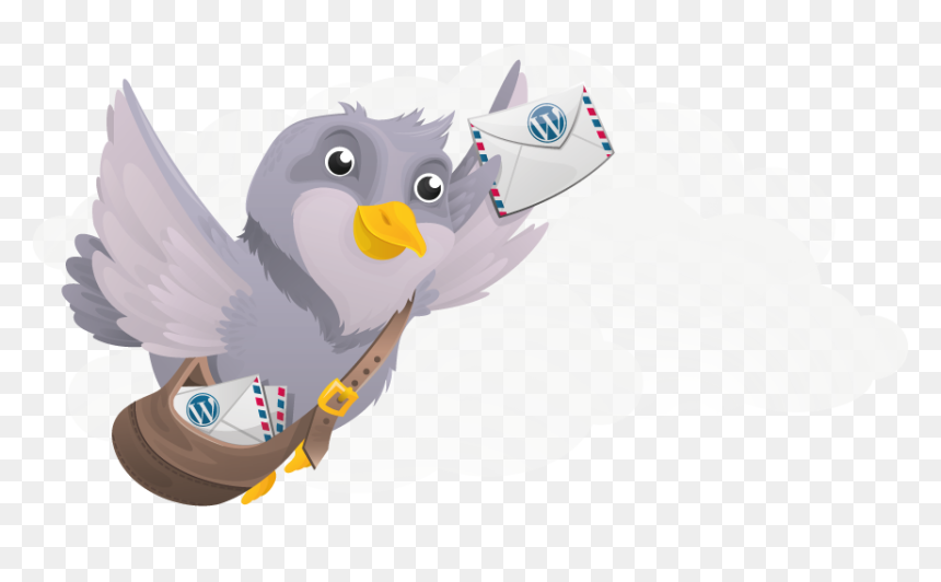 Mailpoet Wysija The Owl - Pigeons With Letter Png, Transparent Png - pigeons png