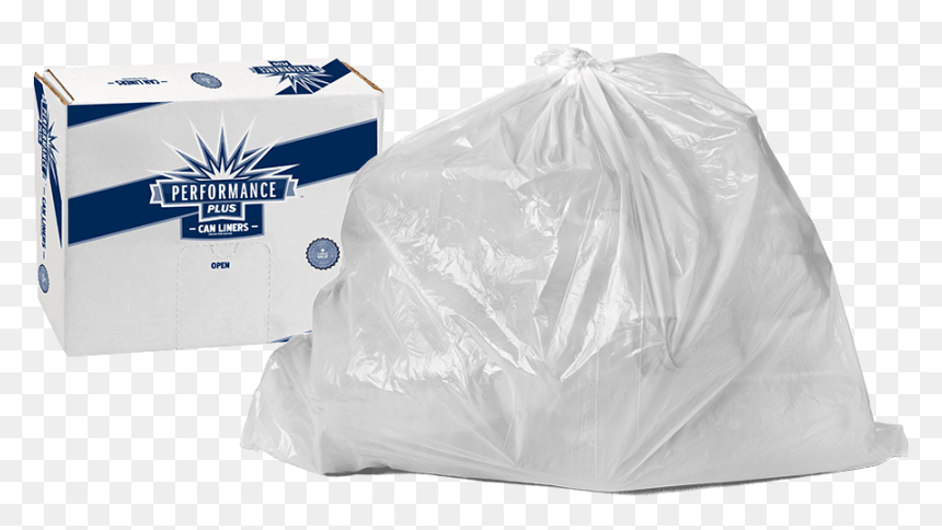 High Density Liner - 60 Gallon Can Liner, HD Png Download - garbage bag png