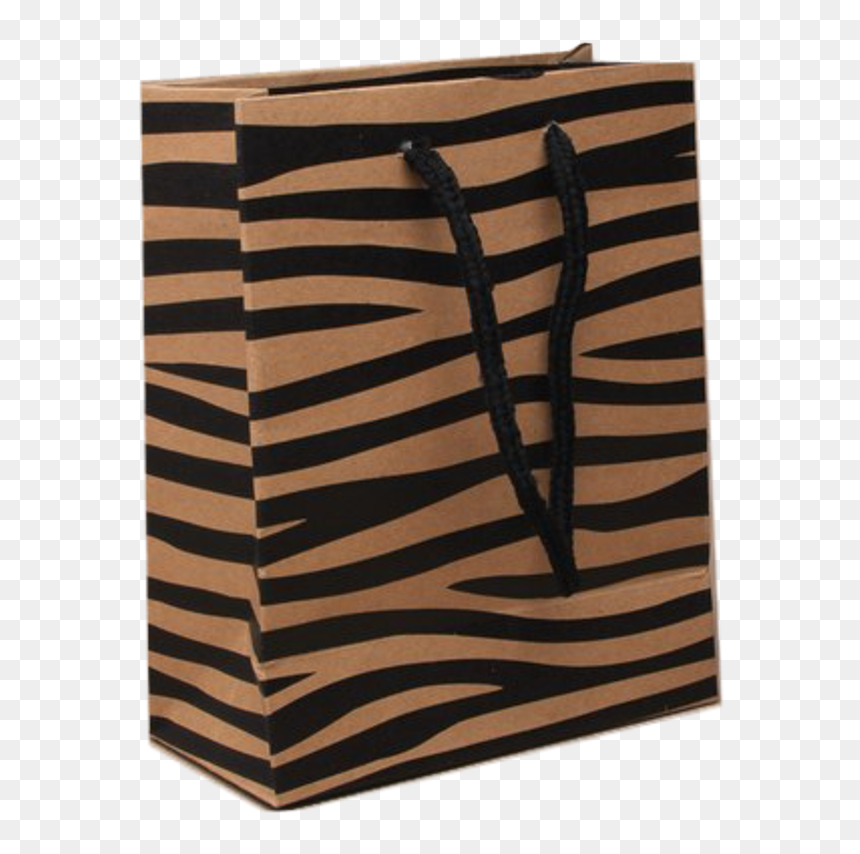 Printed Zebra Print Gift Bag - Shoulder Bag, HD Png Download - zebra print png