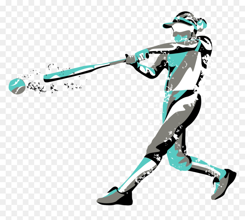 Illustration, HD Png Download - softball player png