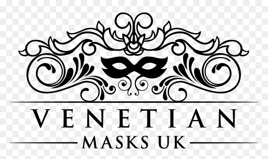 Venetian Masks Logo - Png Black And White Venetian Mask, Transparent Png - gold masquerade mask png