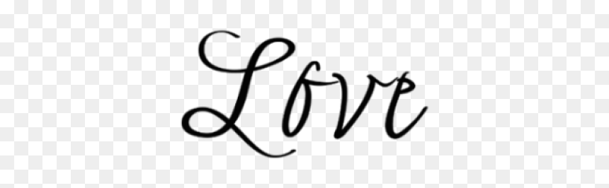 Love Tattoo Clipart Png Format - Calligraphy, Transparent Png - love clipart png