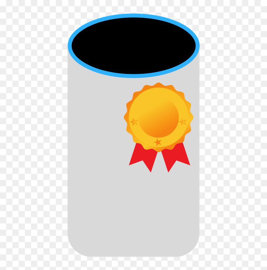 Best Amazon Echo [review] - Medalla Silueta, HD Png Download - amazon echo dot png