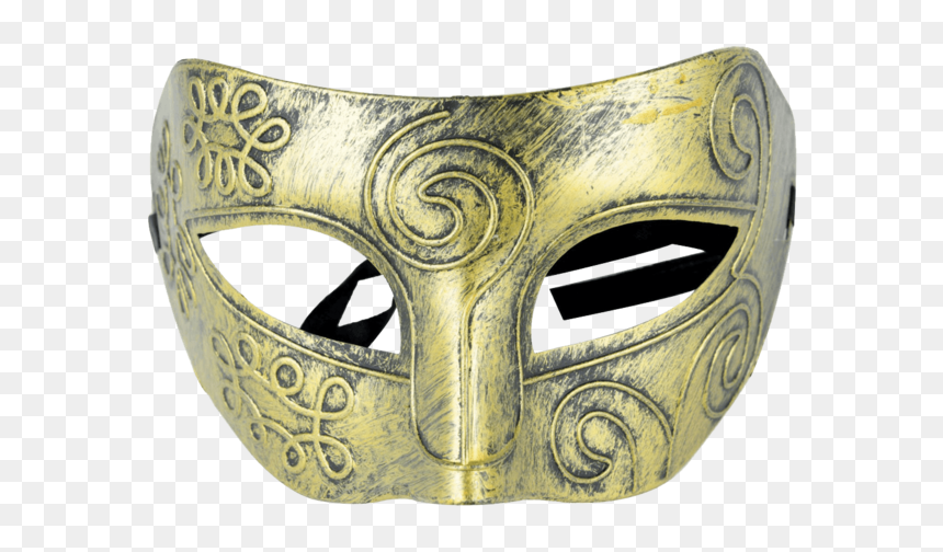 Niceeshop New Flashing Male Mask Halloween Masquerade - Half Greek Theatre Mask, HD Png Download - gold masquerade mask png