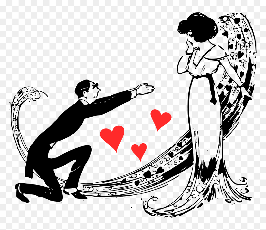 People In Love Clipart - Clip Art Of Love Couples, HD Png Download - love clipart png