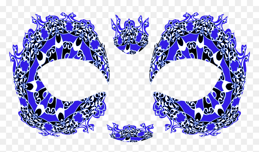 Royal Rage Masquerade Mask Temporary Tattoo , Transparent - Mask, HD Png Download - gold masquerade mask png
