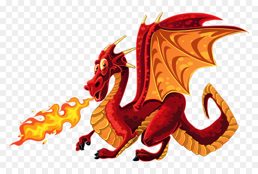 Dragon Clip Art - Western Dragon Vs Eastern, HD Png Download - fire breathing dragon png