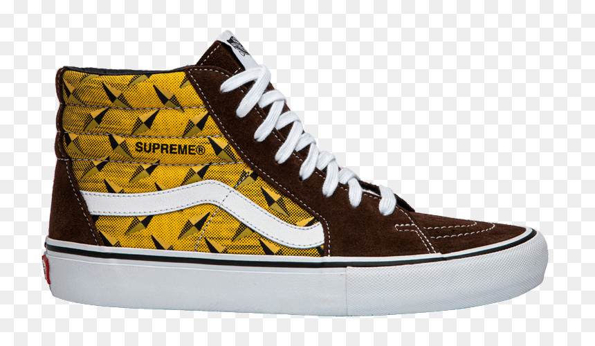 Brown Supreme Vans, HD Png Download - diamond plate png