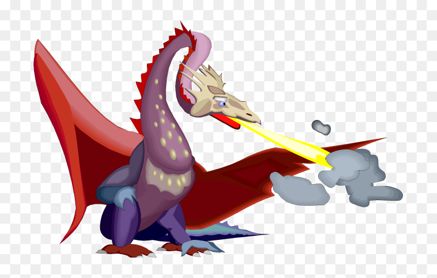 Transparent Fire Breathing Dragon Png - Dragon Long Neck Breathing Fire, Png Download - fire breathing dragon png