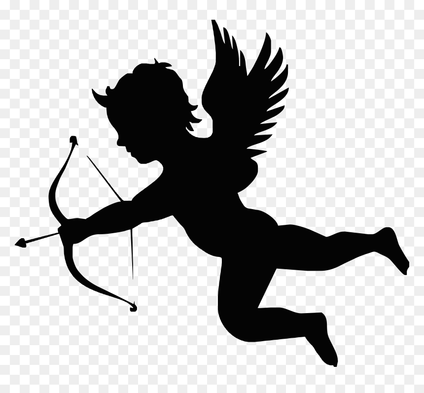 Cupid Arrow Love Illustration - Cupid Shooting Arrow, HD Png Download - cupid arrow png