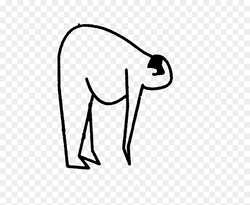 Line Art, HD Png Download - fat person png