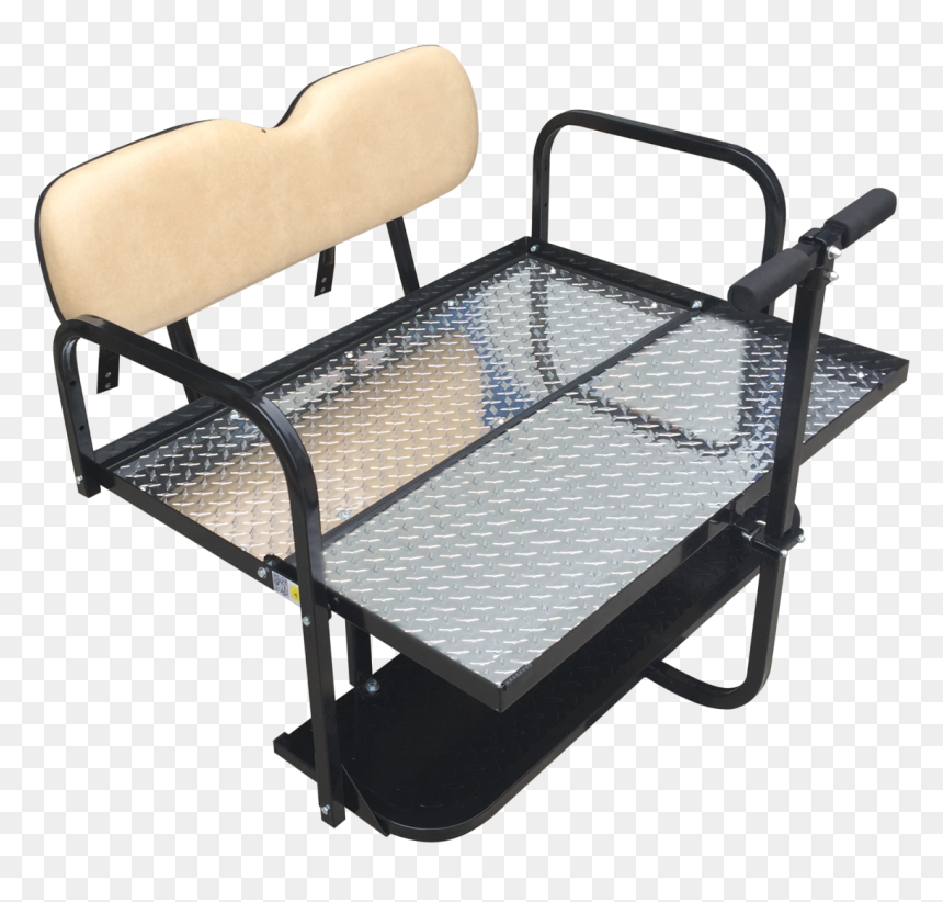 Ezgo Txt Golf Cart Rear Flip Seat Kit W/ Diamond Plate"
 - Golf Car Rear Seat Folder, HD Png Download - diamond plate png