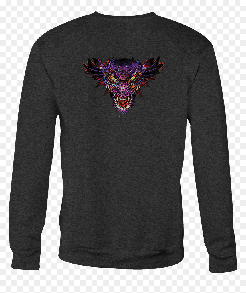 Crewneck Sweatshirt Fire Breathing Dragon Shirt For, HD Png Download - fire breathing dragon png