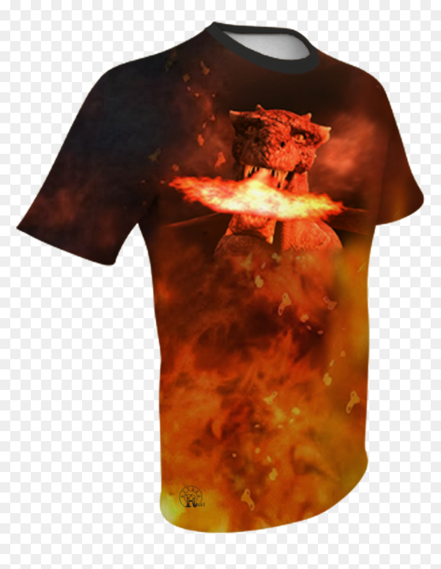 Fire Breathing Dragon Jacks Outlet Tm Nylon Lined Cosmetic - Active Shirt, HD Png Download - fire breathing dragon png