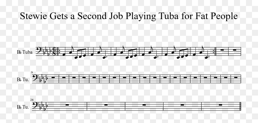 Sheet Music, HD Png Download - fat person png