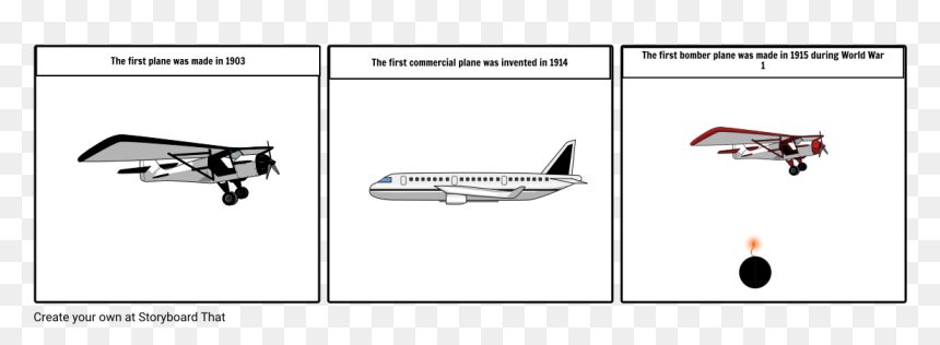 Storyboardthat Airplanes, HD Png Download - airplanes png