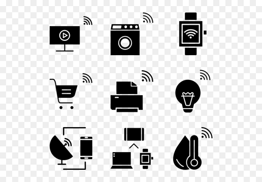 Internet Of Things, HD Png Download - wifi icons png