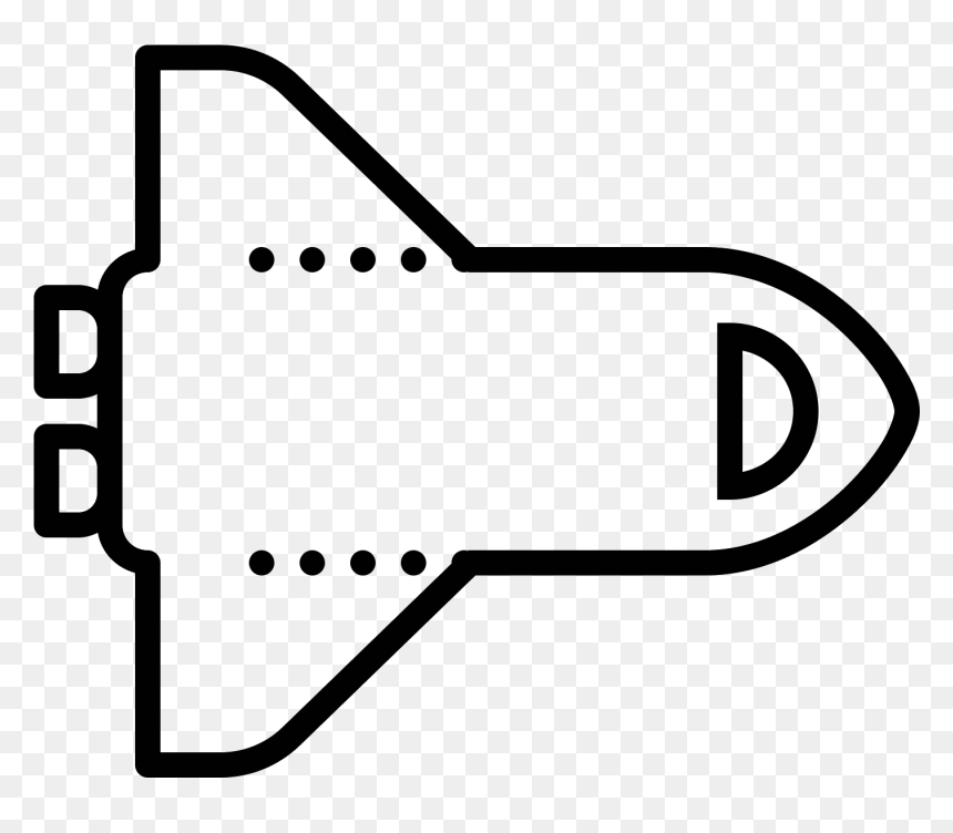 Space Shuttle Icon - Line Art, HD Png Download - space icon png