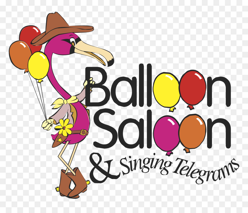 Balloon Saloon & Singing Telegrams Logo Png Transparent - Balloon, Png Download - balloon vector png