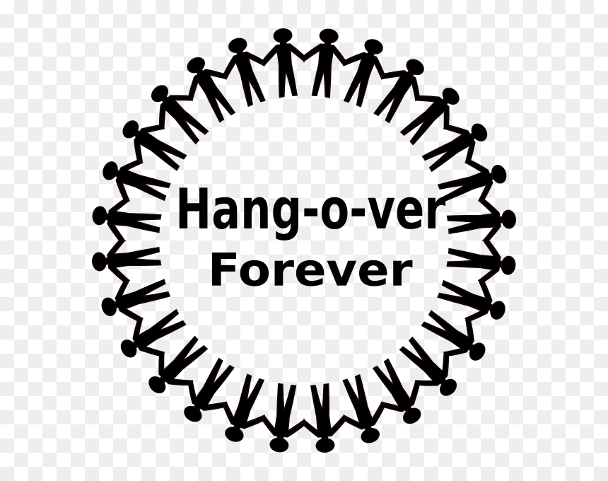 Circle Holding Hands Clipart, HD Png Download - stick people png