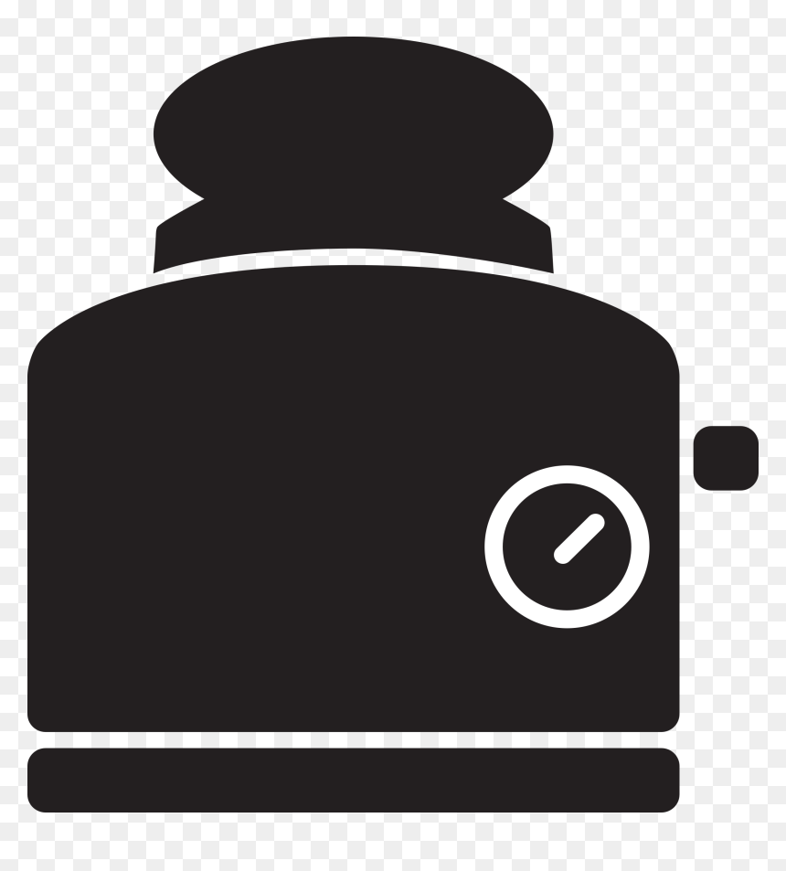 Toaster Kitchen Computer Icons Microwave Ovens - Toaster Vector Png, Transparent Png - computer silhouette png