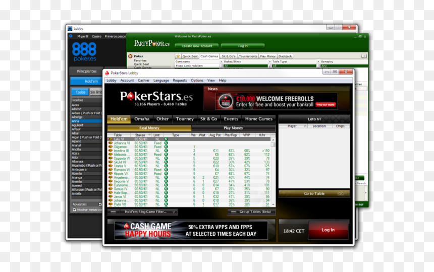 One Year Since The First Online Gaming Regulations - Pokerstars Lobby, HD Png Download - bienvenido png