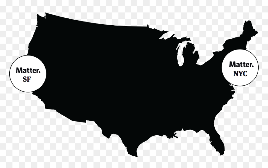 United States Map Transparent Background, HD Png Download - nyc silhouette png