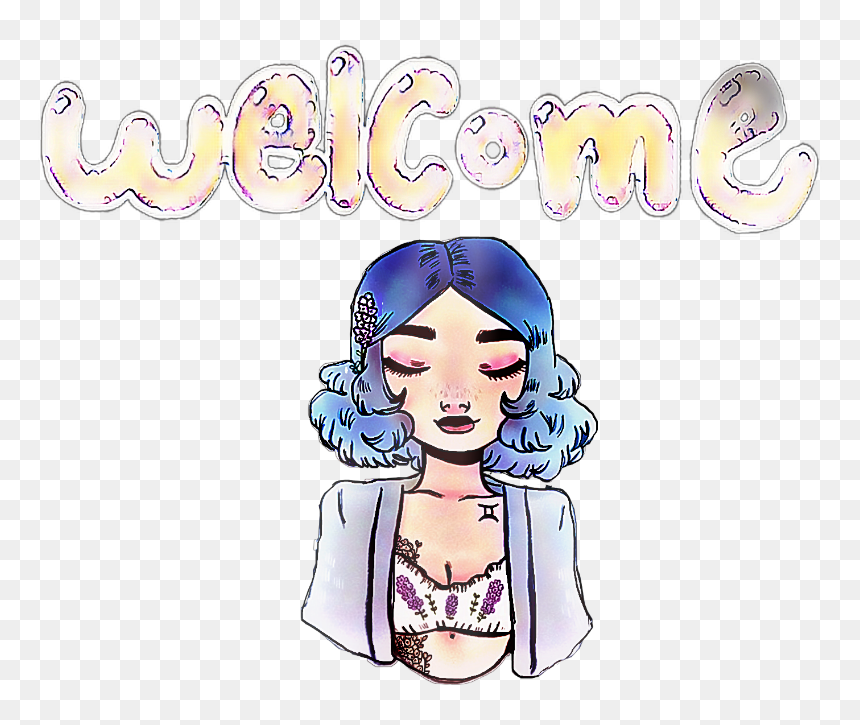 #welcome #bienvenido #dibujo #draw #gerl #girl #color - Illustration, HD Png Download - bienvenido png