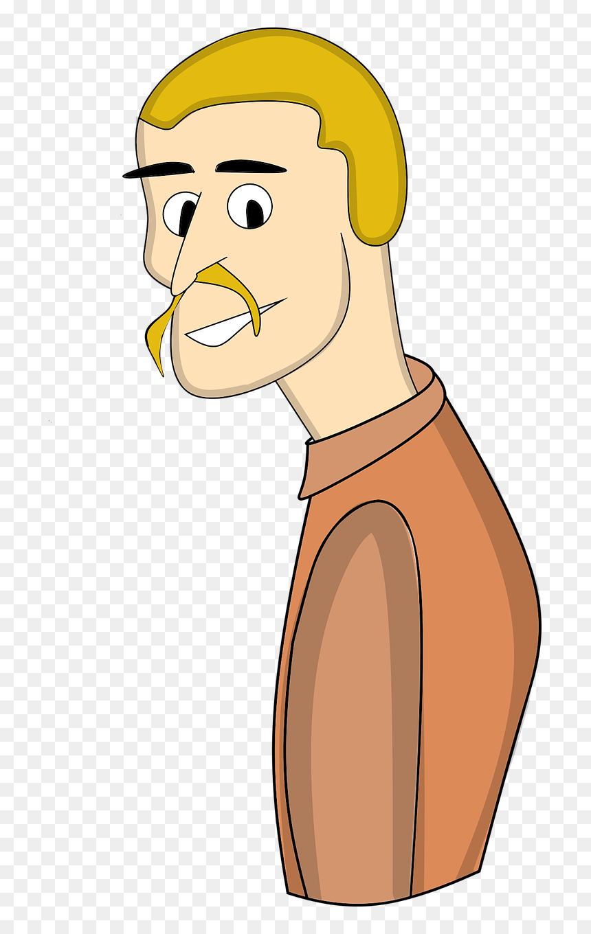 Figure Man Character Free Photo - Clipart Człowiek, HD Png Download - mustache vector png