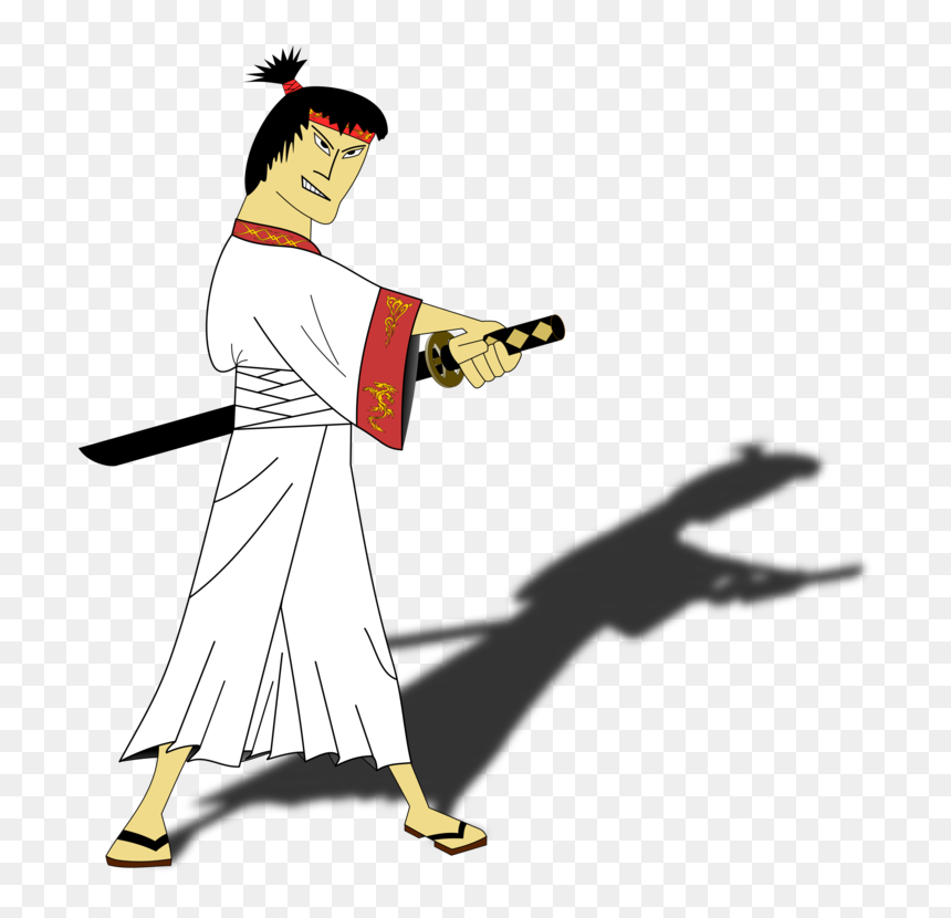 Samurai Warrior Computer Icons Silhouette - Samurai Clipart Png, Transparent Png - computer silhouette png