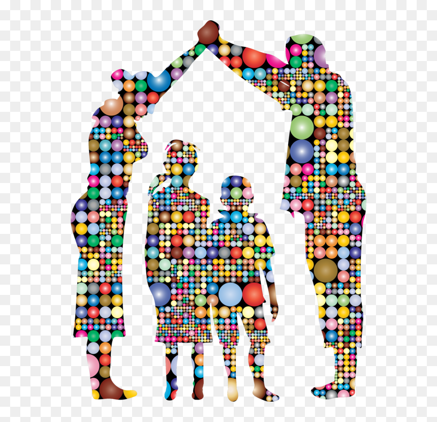 Family Child Silhouette Computer Icons Father - Silhouette Family Of 4, HD Png Download - computer silhouette png