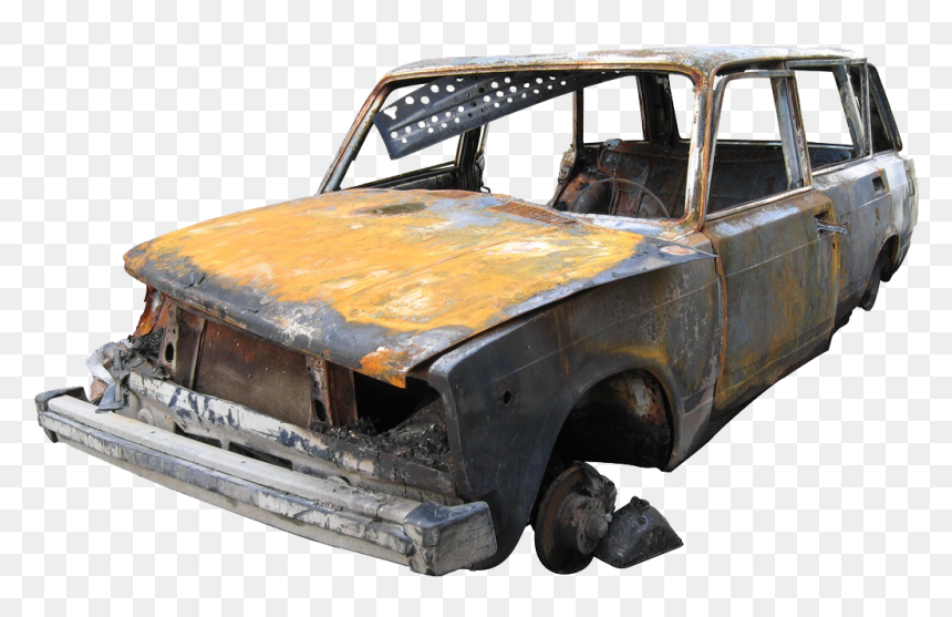 484 577 1728 Call Us Today Junk Cars In Pennsylvania, HD Png Download - destroyed car png
