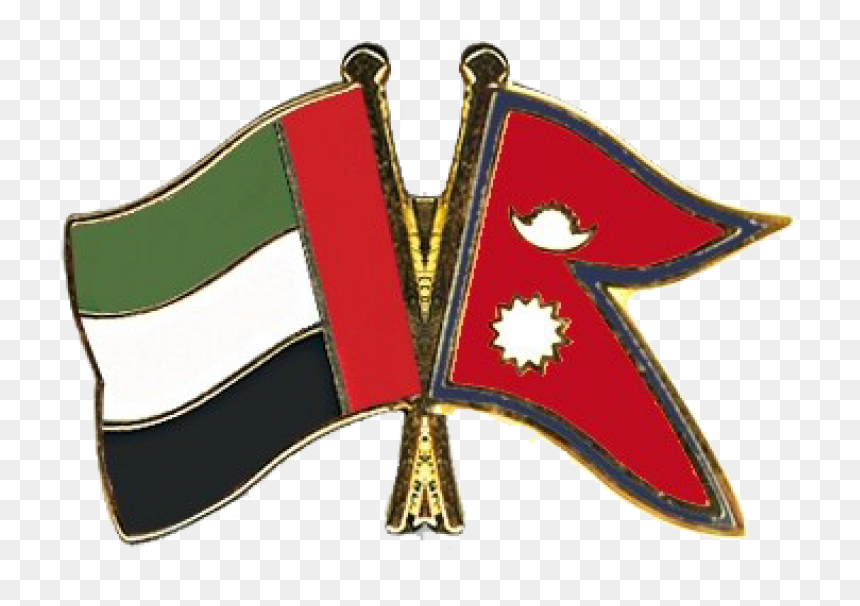 Transparent Uae Flag Png - India Nepal Flag Png, Png Download - uae flag png