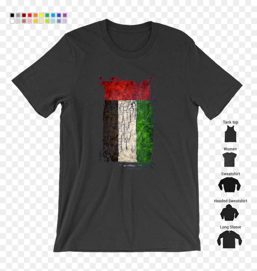 Shirt, HD Png Download - uae flag png