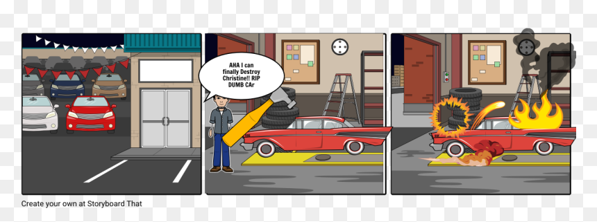 Story Board That Car, HD Png Download - destroyed car png