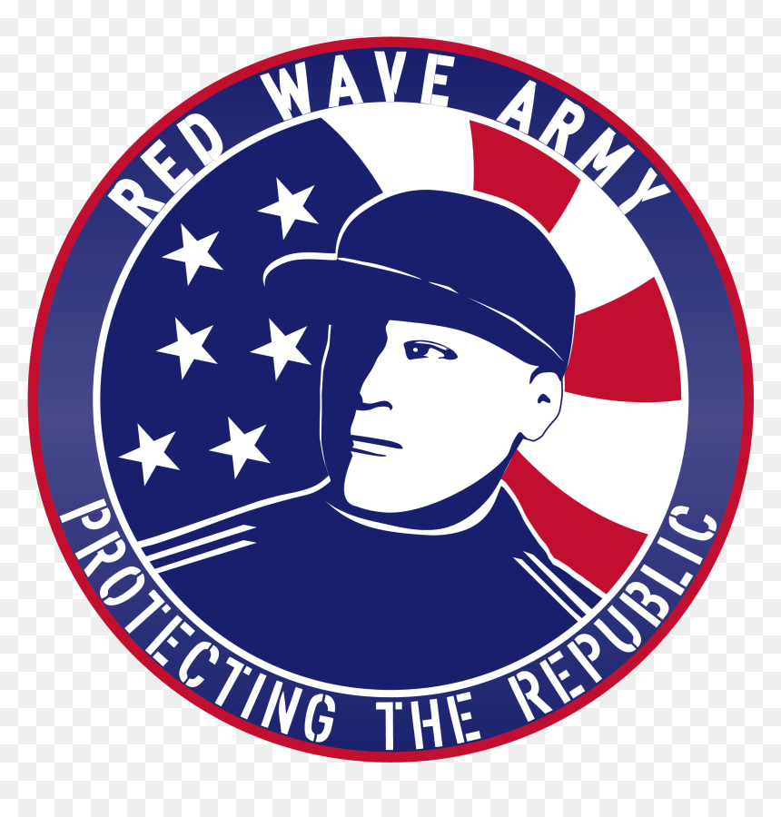 Emblem, HD Png Download - red wave png