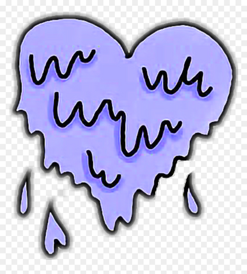 Melting Heart Pink, HD Png Download - snapchat hearts png