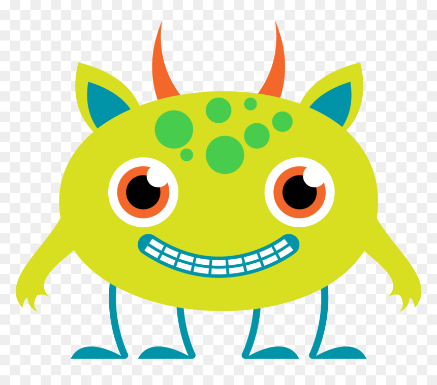 Alien Clipart Lime Green - Valentines Monster Clipart, HD Png Download - alien clipart png