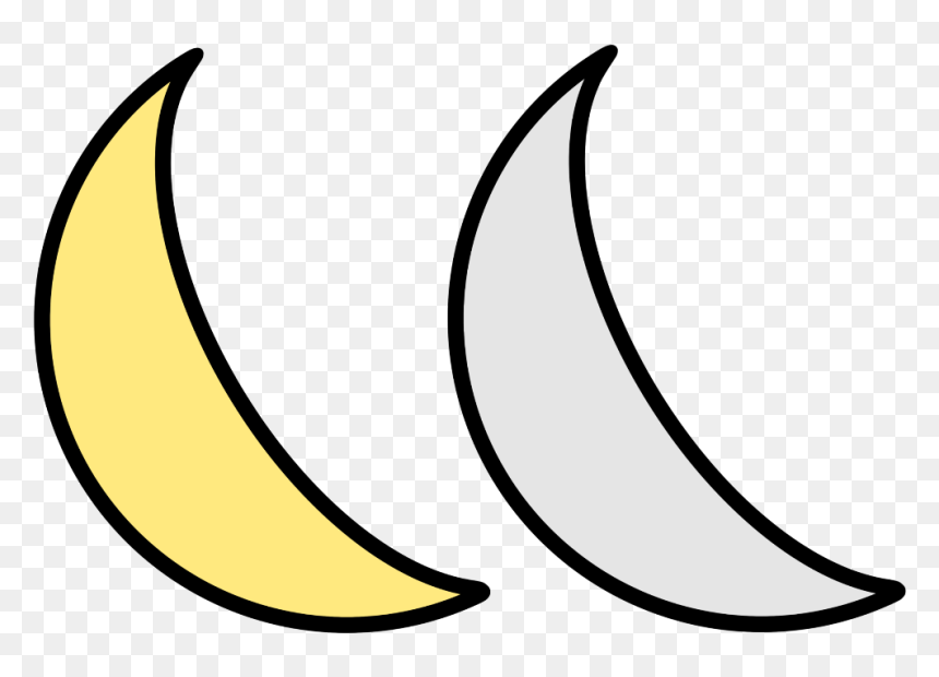 #moon #crescent #cheese #dust #space #yellow #grey, HD Png Download - moon crescent png