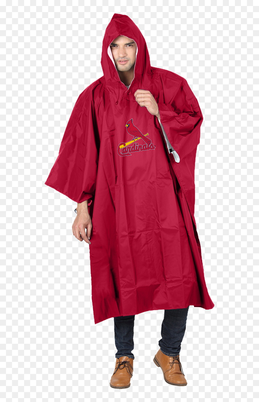 Louis Cardinals Rain Runner Poncho By Northwest - 49ers Poncho, HD Png Download - st louis cardinals png