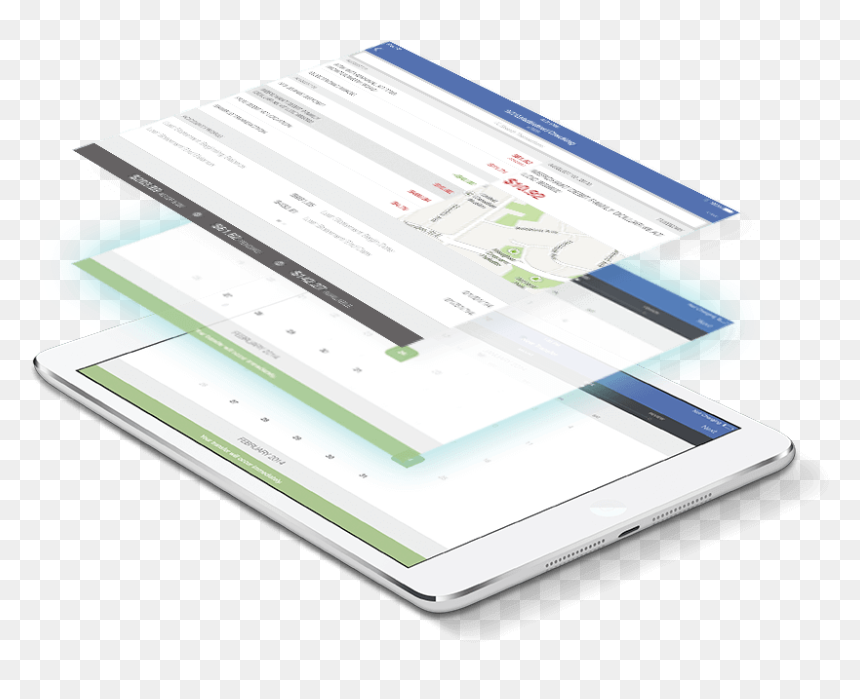 Rendering Of Banking Application On A Tablet Computer - Smartphone, HD Png Download - fifth third bank png