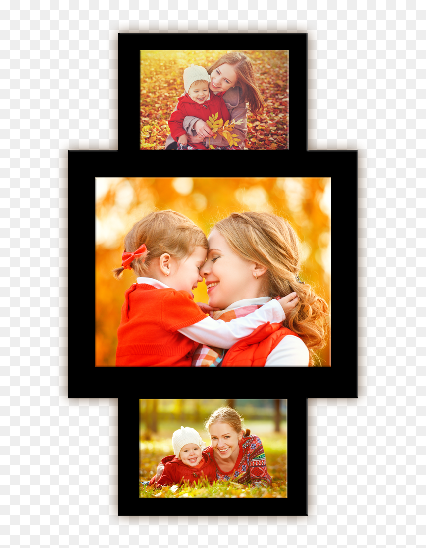 Acrylic Print Triptych Frames - Frame Print Png, Transparent Png - photo frames collage png hd