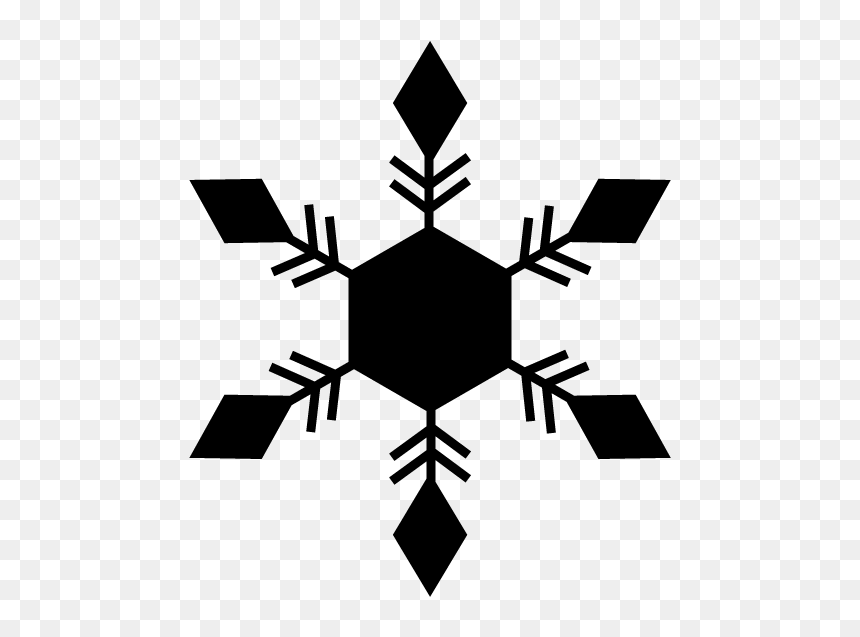 Christmas Clipart Red Snowflake, HD Png Download - crystal icon png