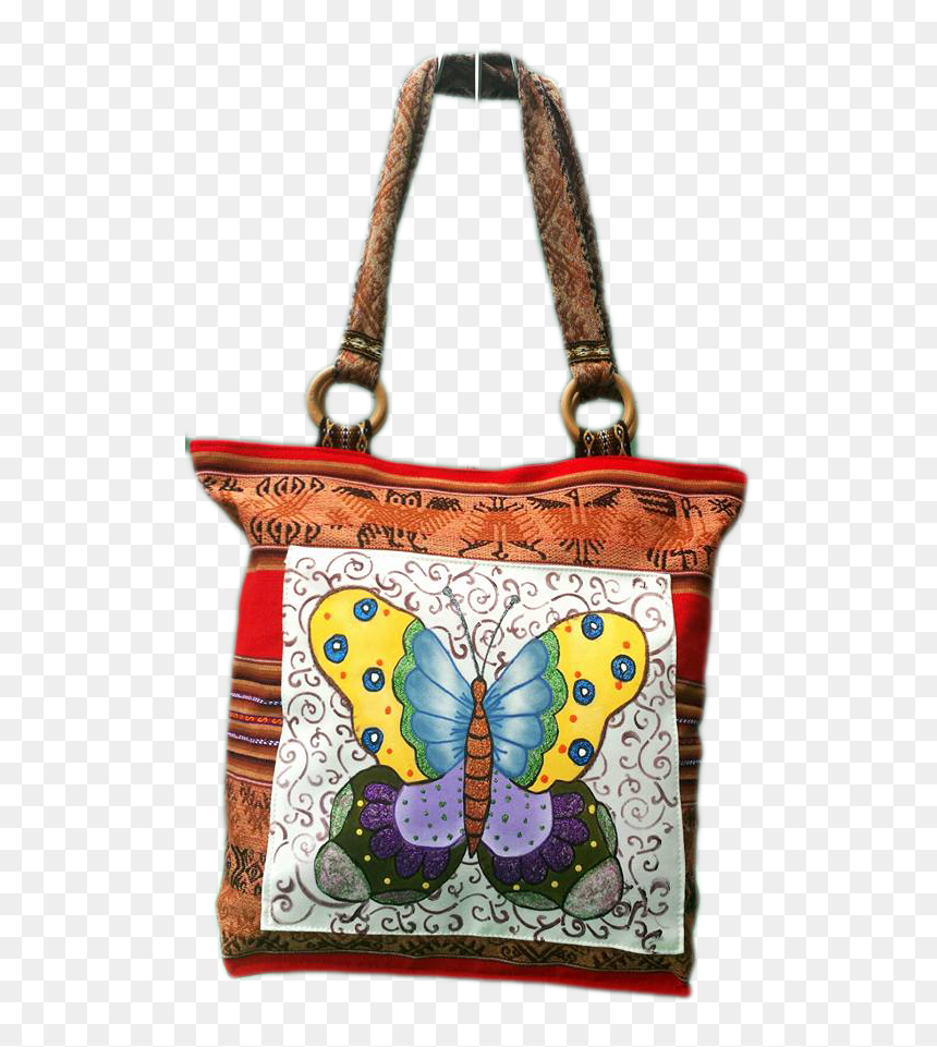 Bolsopintadomariposa - Tote Bag, HD Png Download - hand bags png