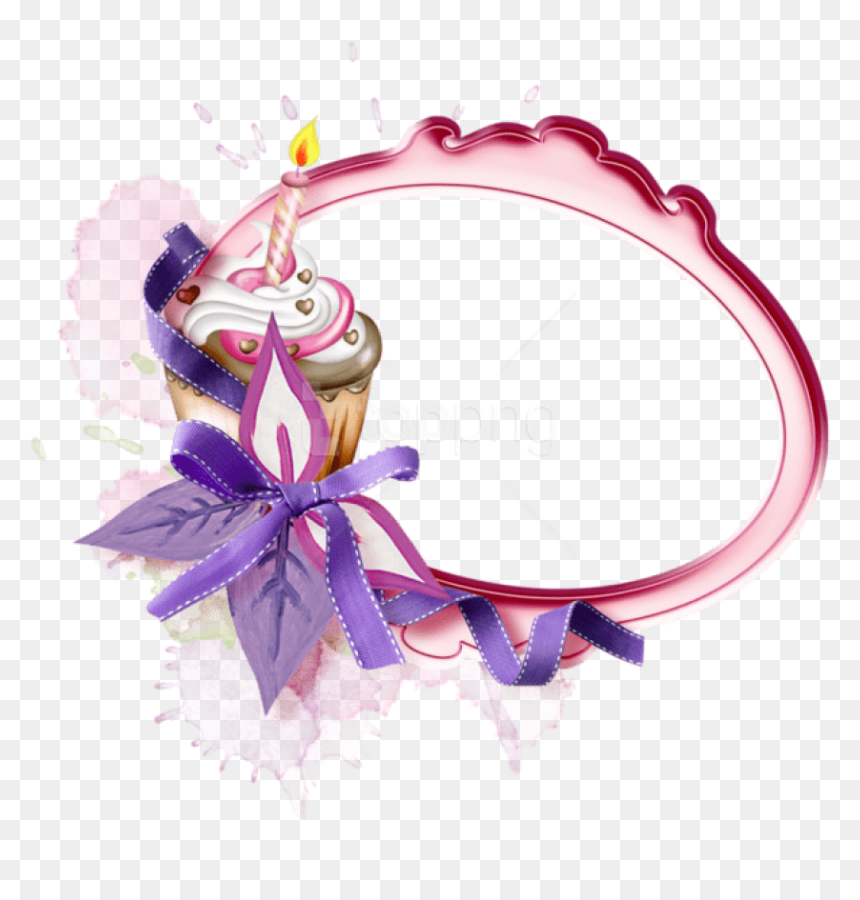 Free Png Oval Birthday Transparent Frame With Cake - Happy Birthday Dear Dad, Png Download - wedding anniversary frame png