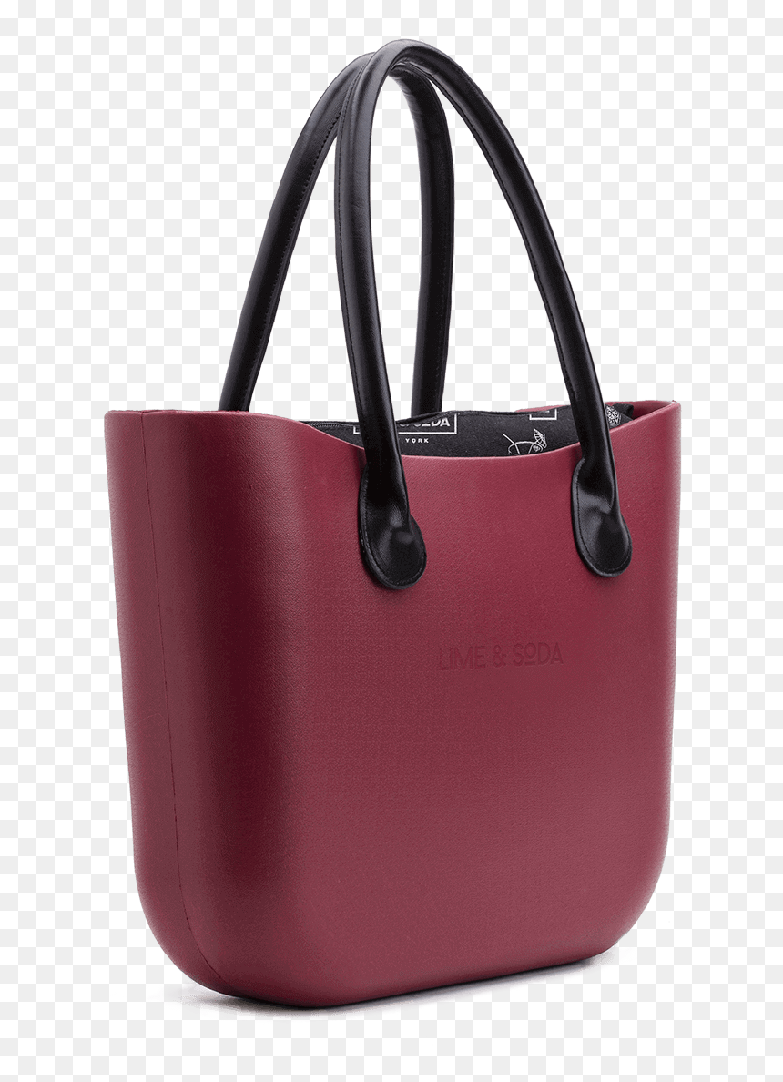 Lime & Soda Red Wine Handbag - Leather, HD Png Download - hand bags png