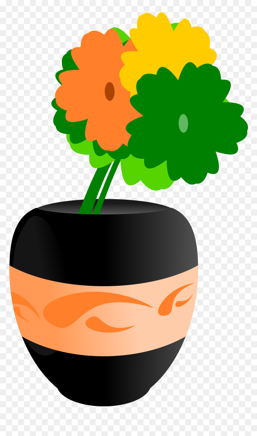 Free To Use Public Domain Flowers Clip Art - Vase Png Clipart Free, Transparent Png - big flower vase png